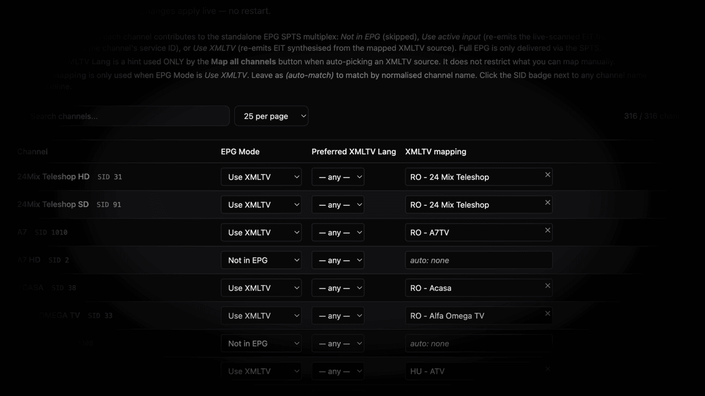 EPG mapper